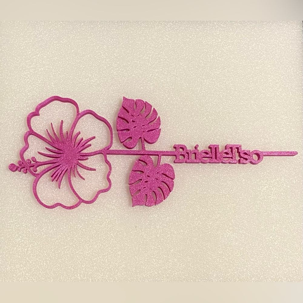 Hibiscus with custom name